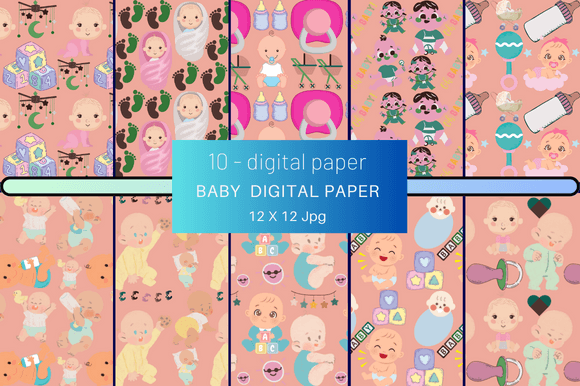 Baby Digital Paper: A Creative Resource for All Your Design Needs