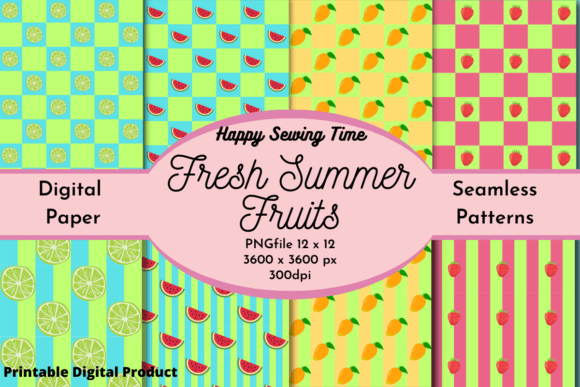 Fresh Summer Fruits Background Texture