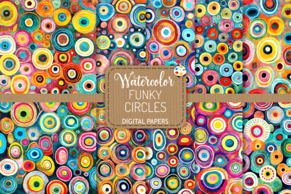Funky Circles - Abstract Watercolors