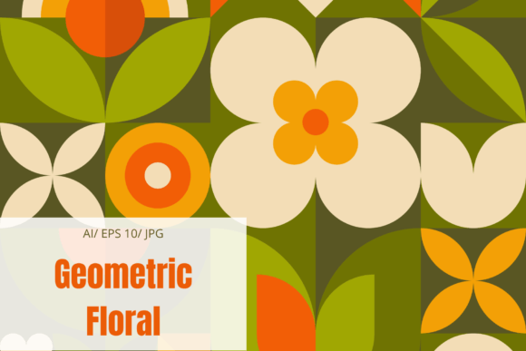 Geometric Floral Pattern Collection