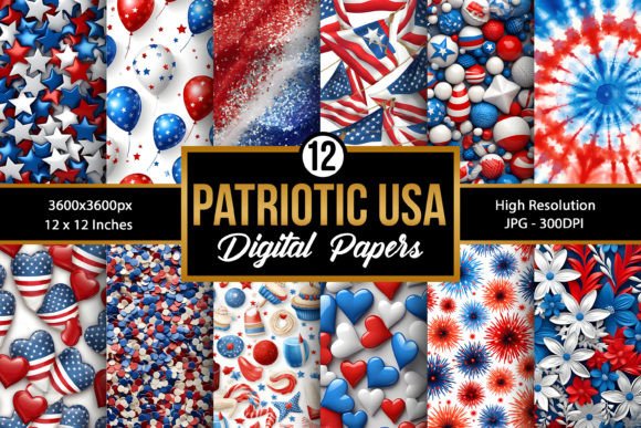 Happy 4th of July Patriotic Backgrounds: A Versatile Resource for Creative Projects