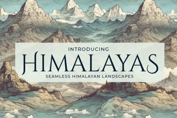 Himalayas - Seamless Himalayan Art