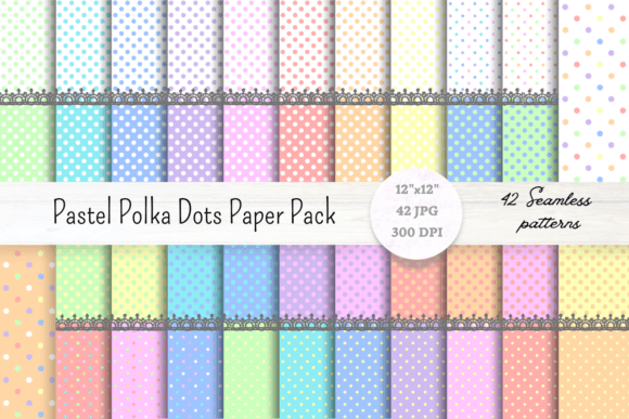 Pastel Polka Dot Digital Paper Pack