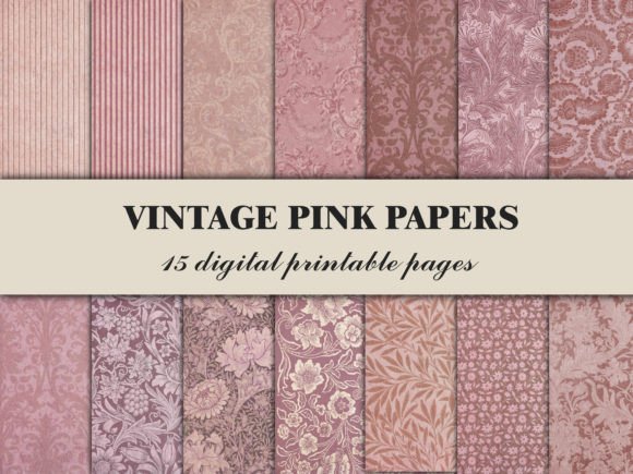 Pink Scrapbook Paper Vintage Pattern: A Timeless Addition to Your Crafting Projects