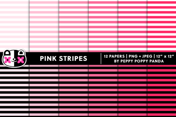 Seamless Pink Stripes Digital Paper: A Versatile Tool for Creative Projects and Print On Demand